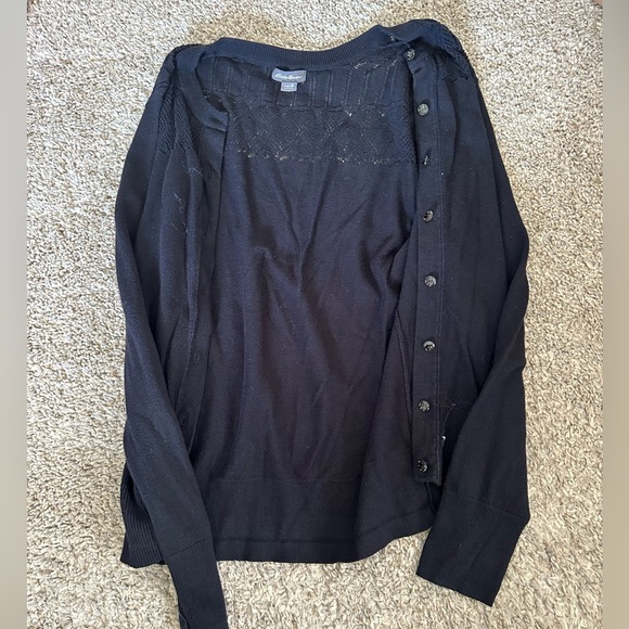 Eddie Bauer Charcoal Knit Sweater - Picture 1 of 2
